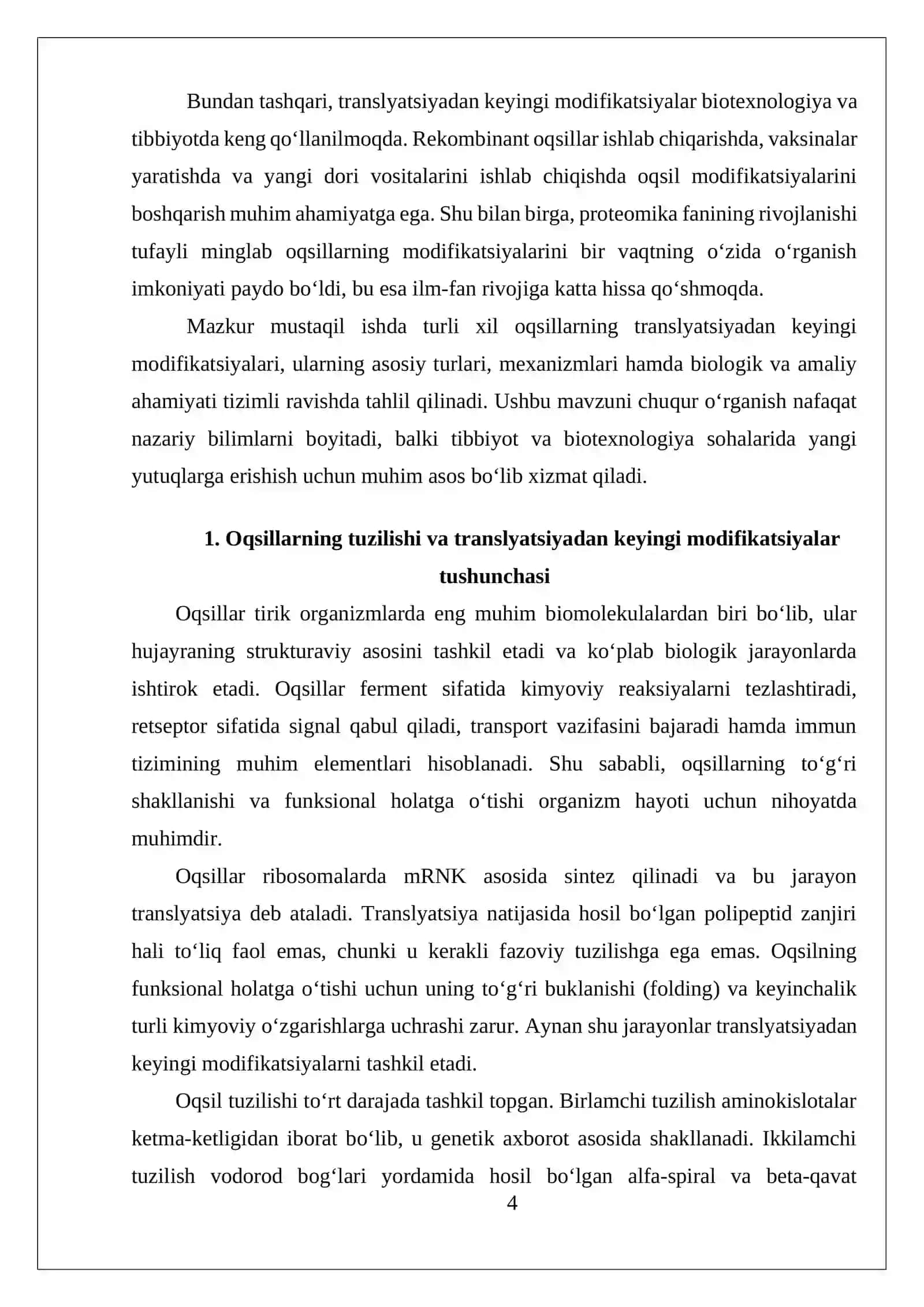 Turli xil oqsillarning translatsiyadan keyingi modifikatsiyalari 4