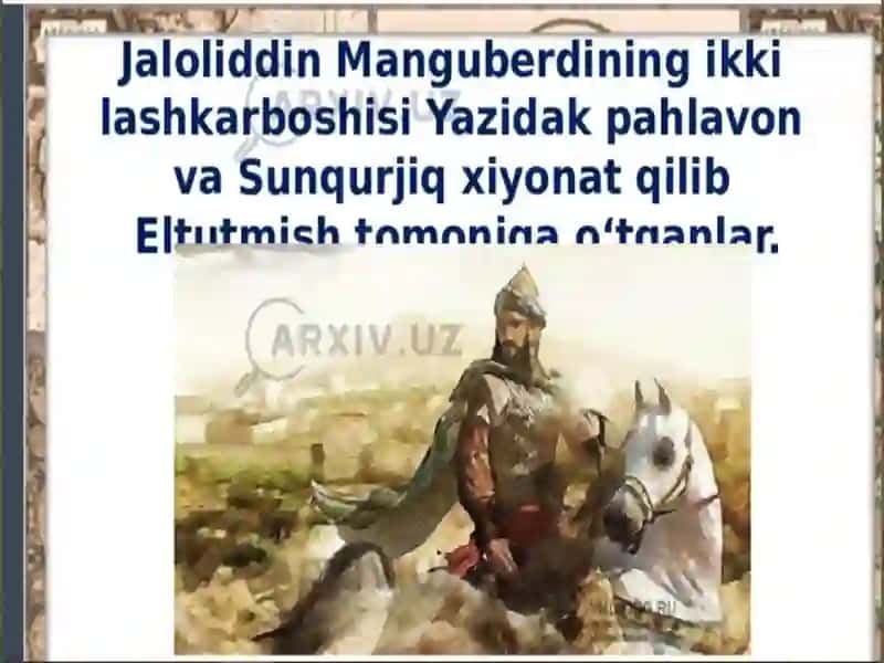 Jaloliddin Manguberdi vatanparvar qahramon 4