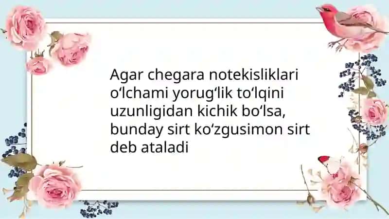 Yorugʻlikning sinish va qaytish qonuni. Tibbiy tashxis amaliyotida refraktometrik usullarning qoʻllanishi.Tibbiyotda endoskopik usullarning qo’llanishi.Lazerning tibbiyotda qo’llanishi 4