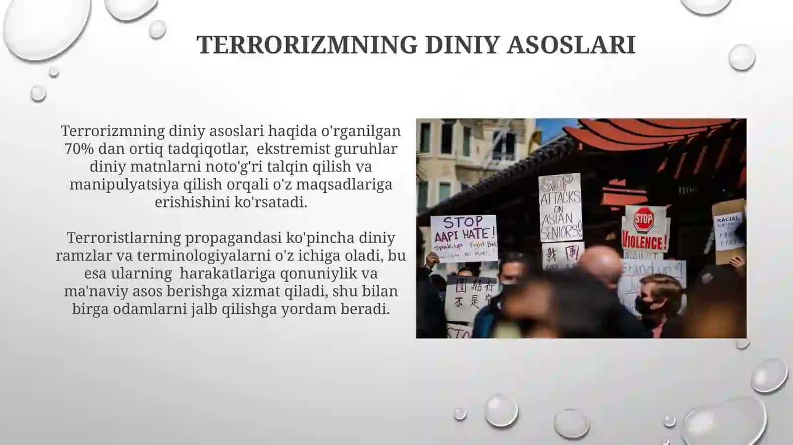 Diniy fundamentalizm, radikalizm va terrorizm xavfsizlikka tahdid 4