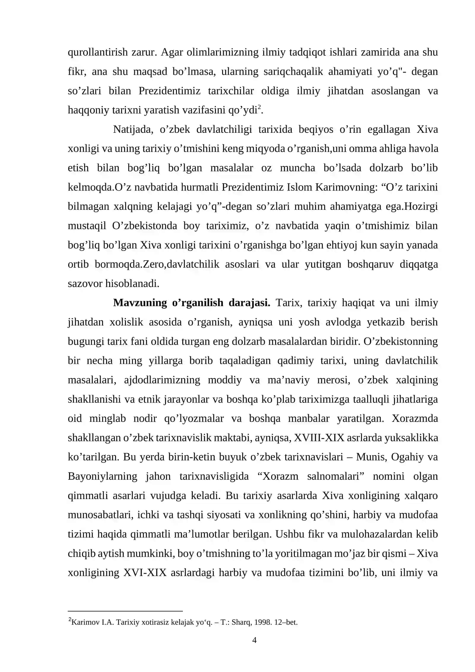 O‘zbek davlatchiligi tarixida Xiva xonligining tutgan o‘rni va ahamiyati 4