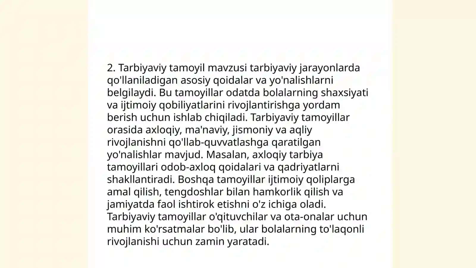 Tasavvurlarini shakllantirishda ta'limning asosiy didaktik tamoyillari 4
