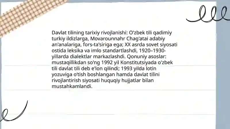 O'zbek tili davlat tili sifatida 4