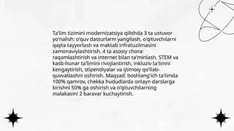 O'zbekiston Respublikasida ijtimoiy sohadagi islohotlar 4
