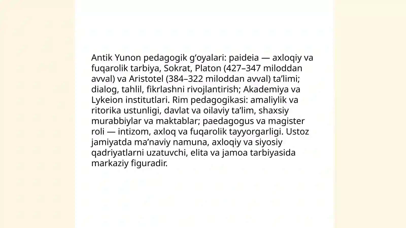 Pedagogik fikrlar 4