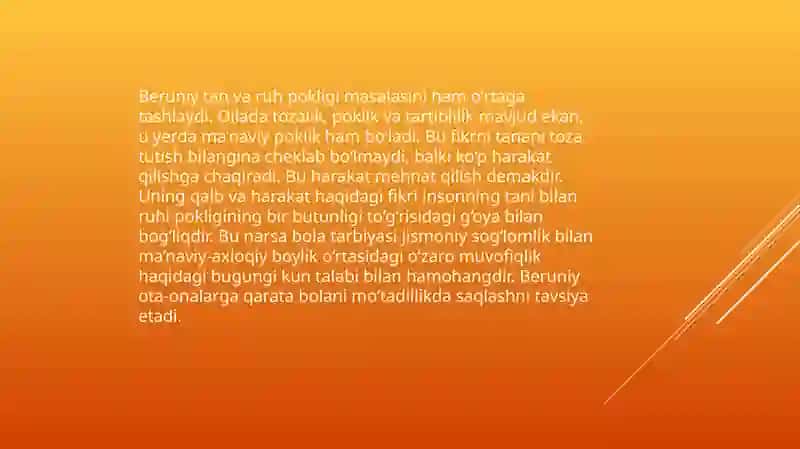 ABU RAYHON BERUNIY,ABU ALI IBN SINO VA ABU NASR FAROBIYNING ASARLARIDA OILA VA OILADA BOLA TARBIYASIGA OID FIKRLARNING RIVOJLANISHI. 4
