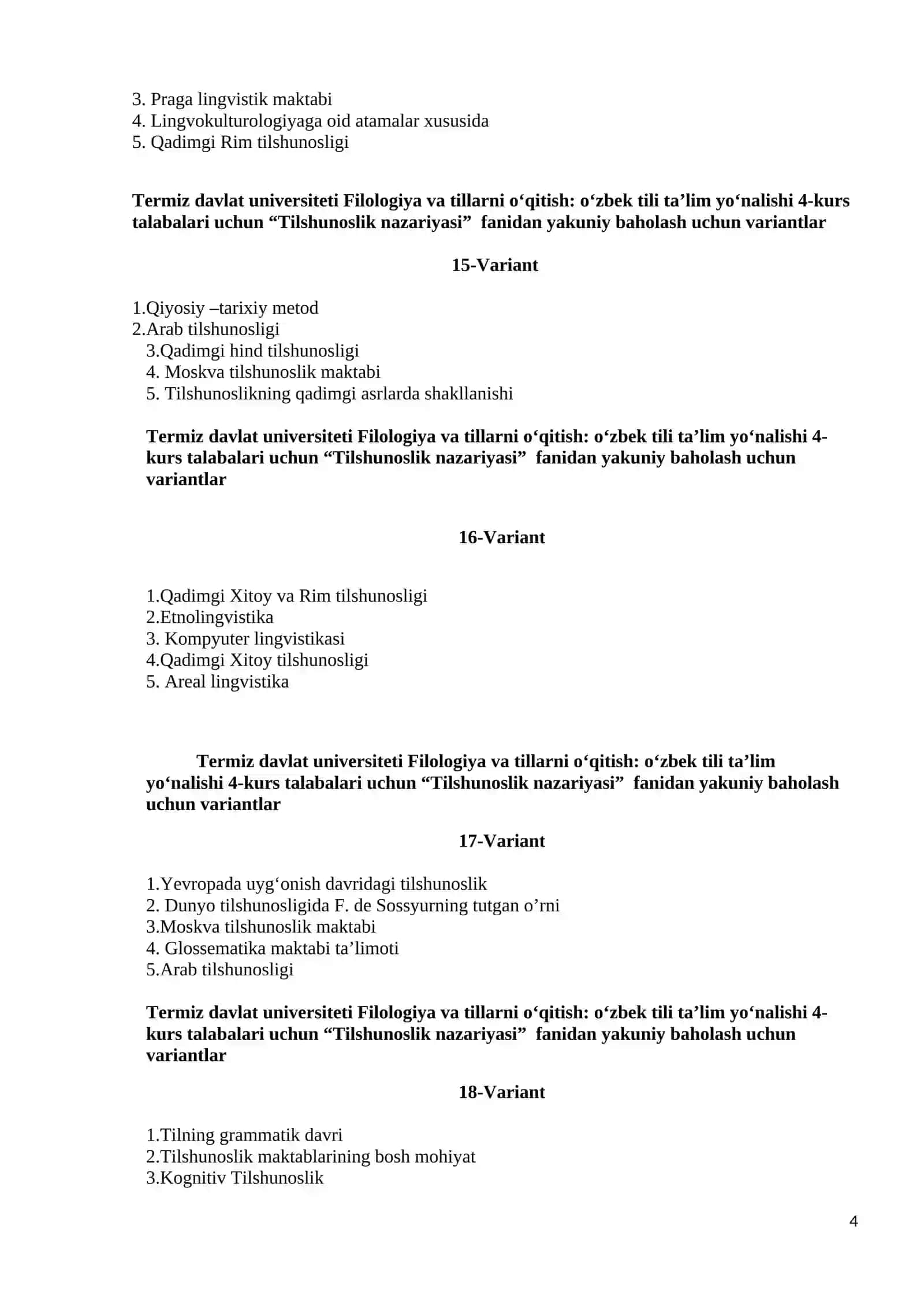 Tilshunoslik nazariyasi 4