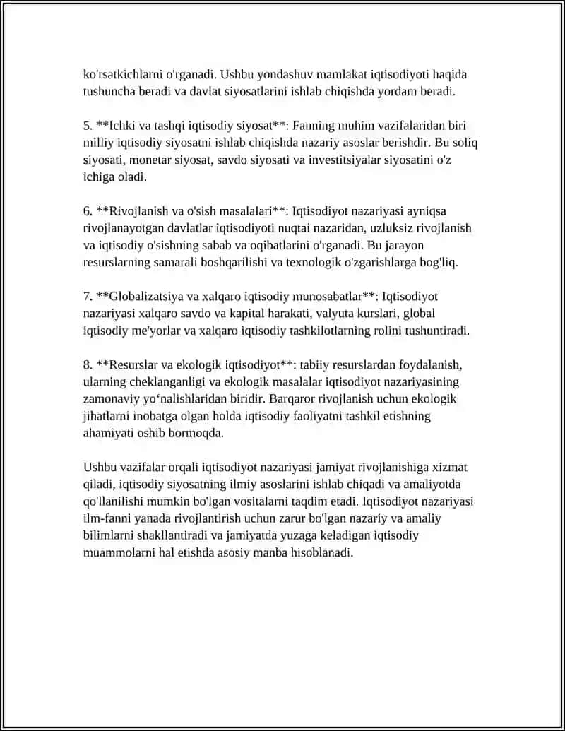 Iqtisodiyot Nazariyasi Fanining Predmeti 4