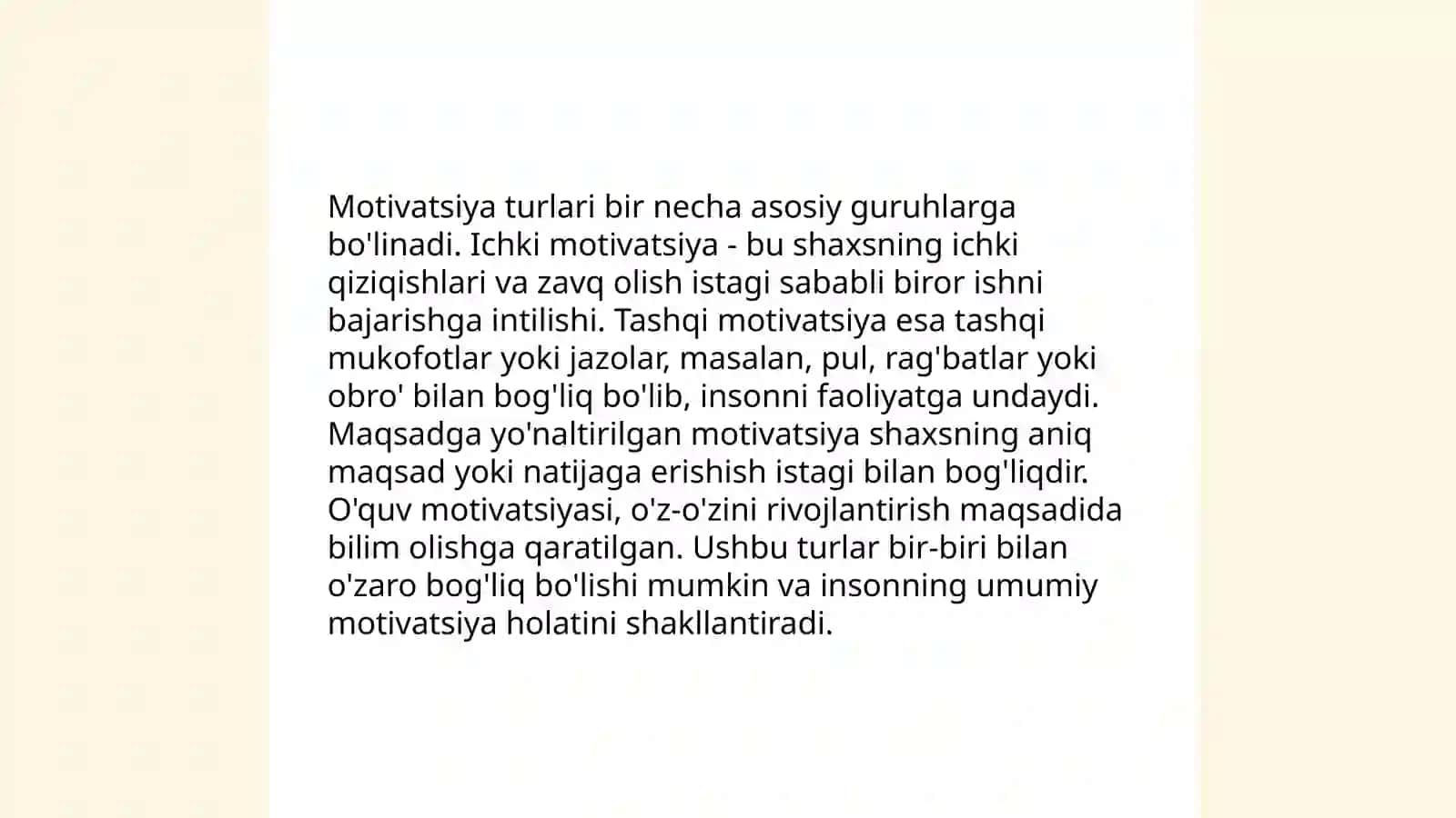 Motiv va motivatsiya va hissiyotning namoyon boʻlishi 4