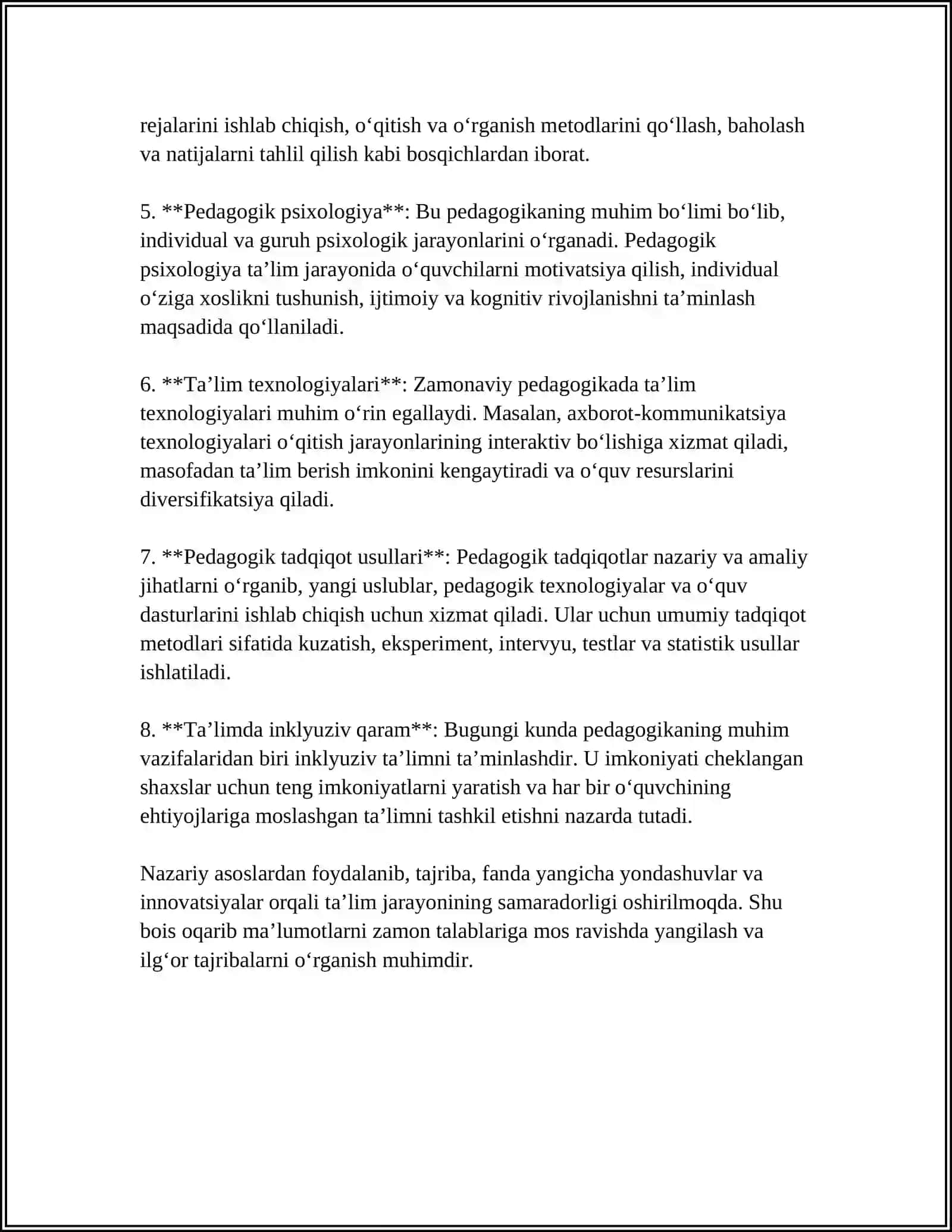 ILK VA MAKTABGACHA YOSHDAGI BOLALAR PEDAGOGIKASI FANINING NAZARIY ASOSLARI 4