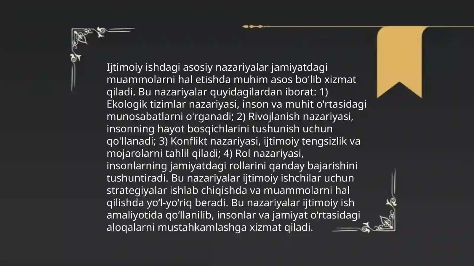 Amerika va G'arbiy Yevropada ijtimoiy ishning kasb sifatida rivojlanishi 4