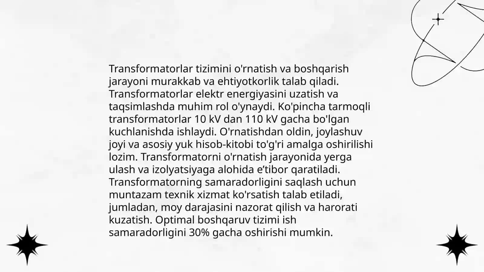Transformatorlarning ekspluatatsiyasi va texnik xizmati 4
