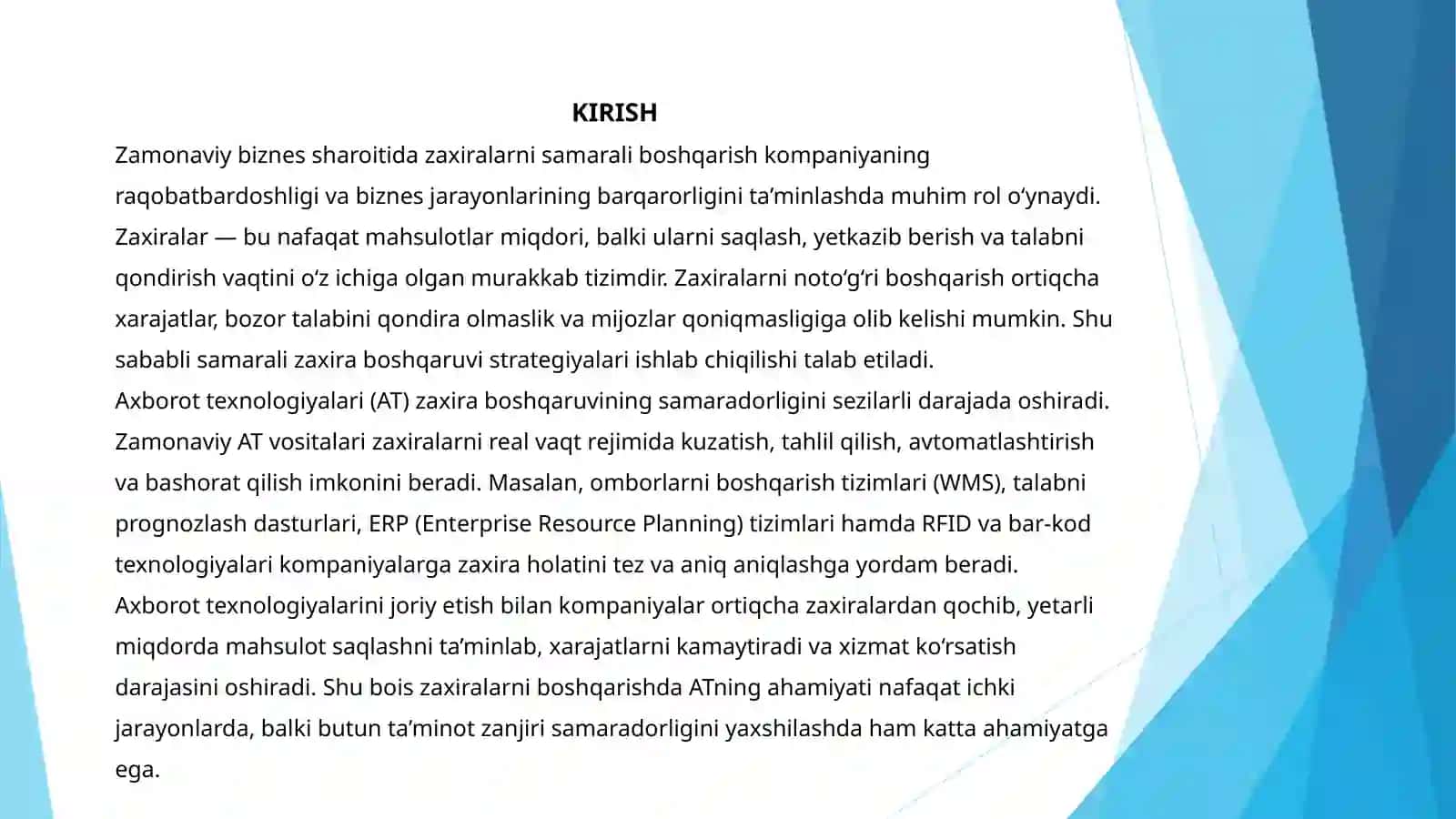 Zaxiralarni Boshqarishda Axborot Texnologiyalarining Ahamiyati 4
