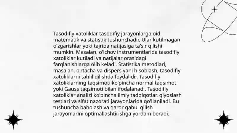 Oʻlchash xatoliklari. Xatoliklarlarning klasssifikatsiyasi 4