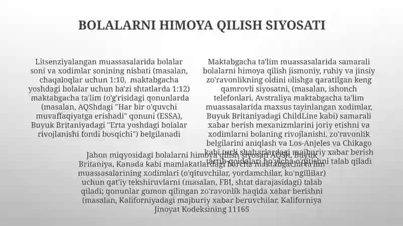 "Maktabgacha talim va tarbiya toʻgʻrisida"gi qonun 4
