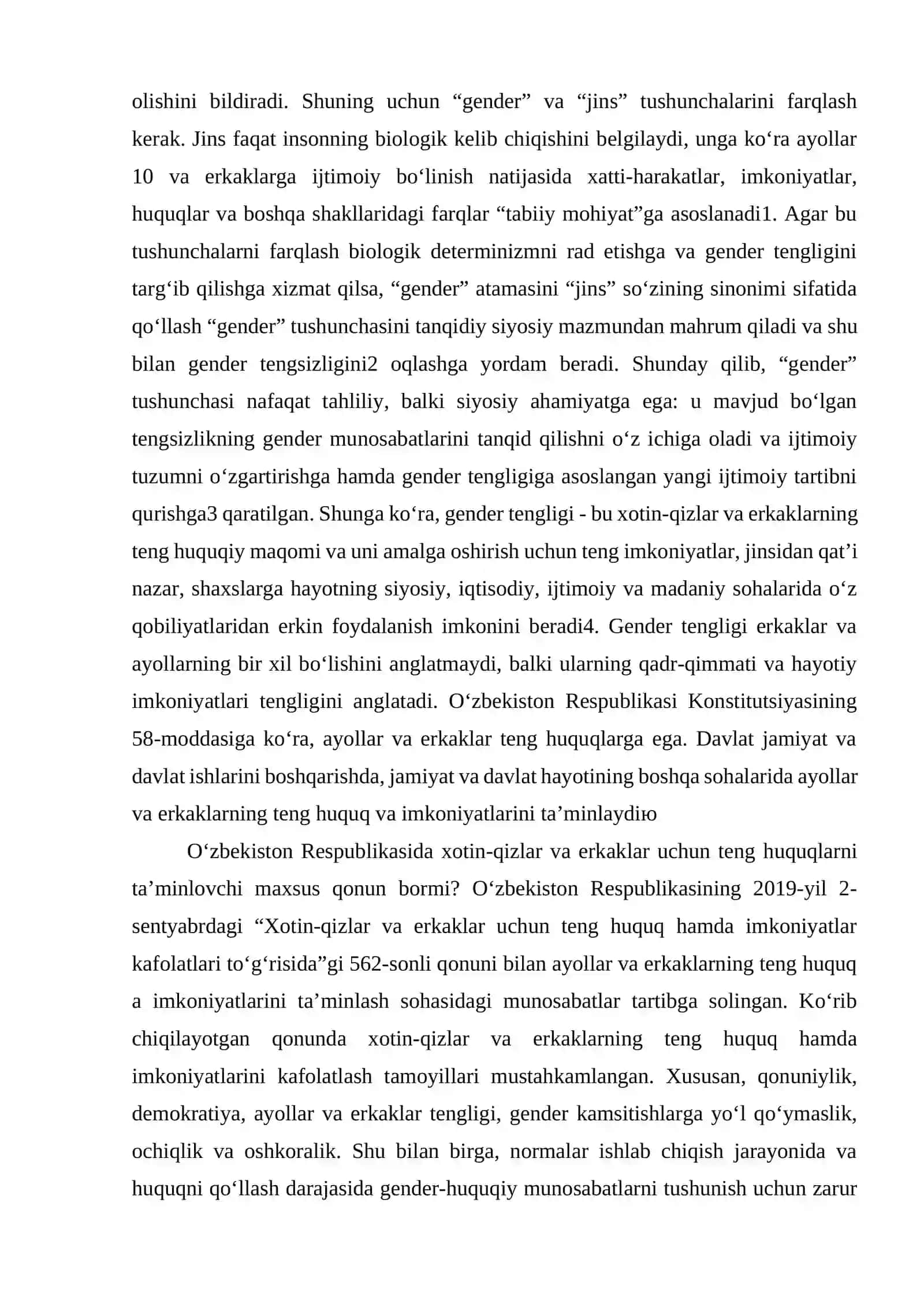 Mehnat va mulkiy sohalarda huquqlar tengligi va uni ta’minlash 4