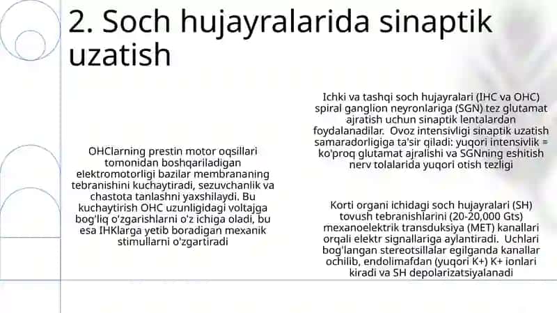 Eshitishning sitologik mexanizmlari 4