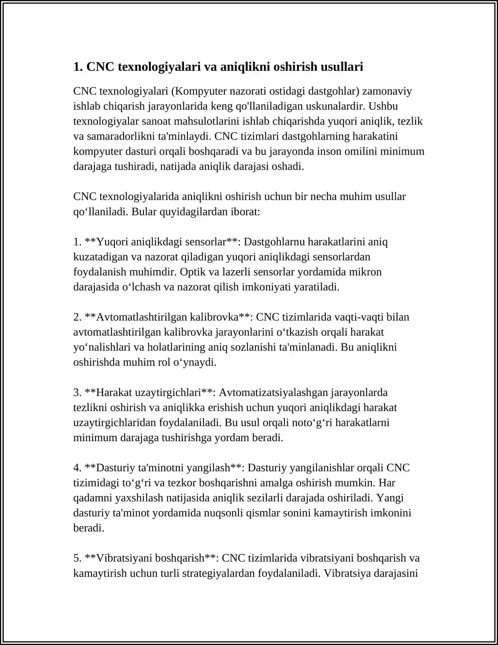 DETALLARGA ISHLOV BERISHDA ANIQLIKNI OSHIRISHNING ZAMONAVIY USULLARI 4
