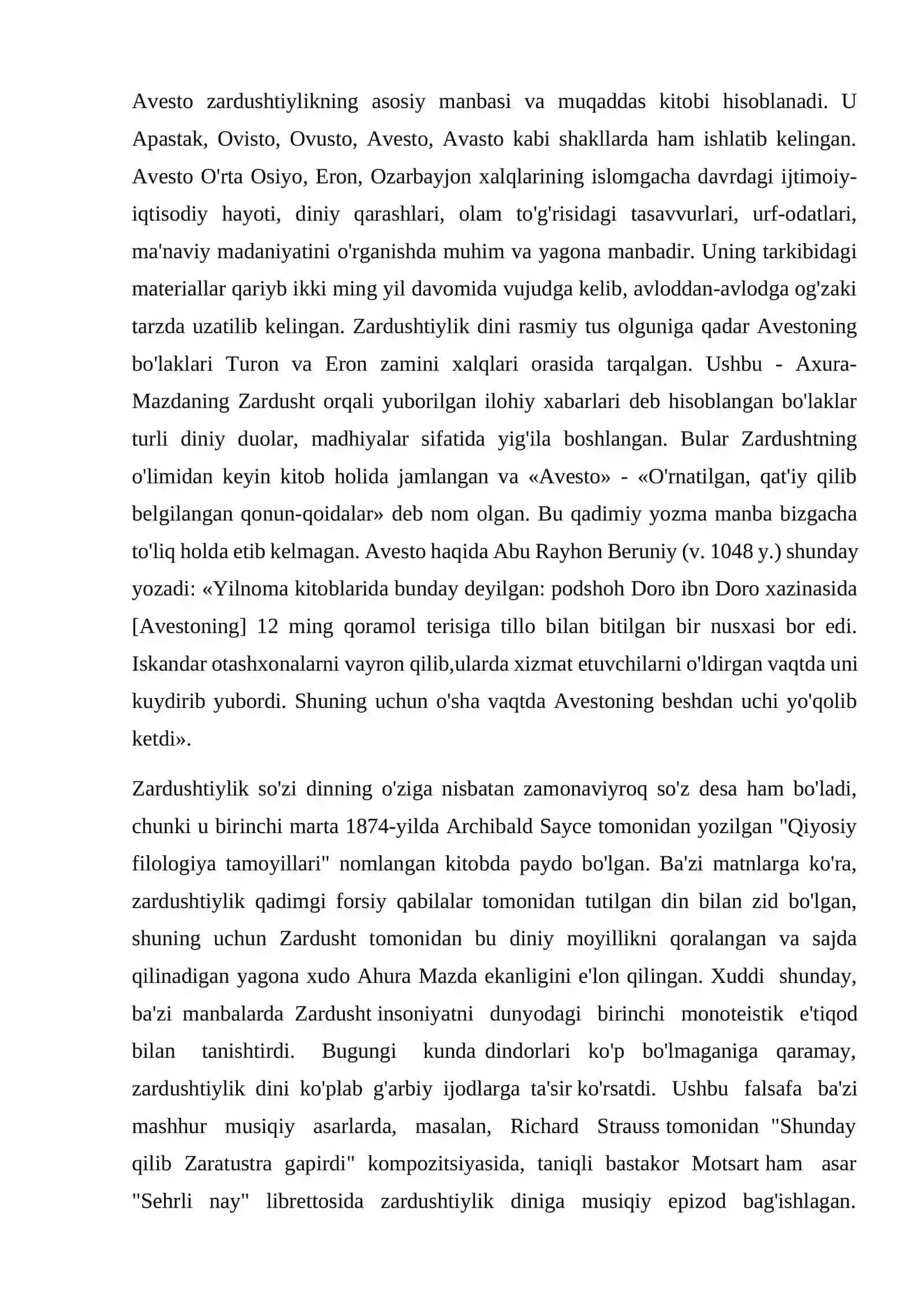 ZARDUSHTIYLIKNING TEOLOGIK TIZIMI VA DINIY MAROSIMLARI 4