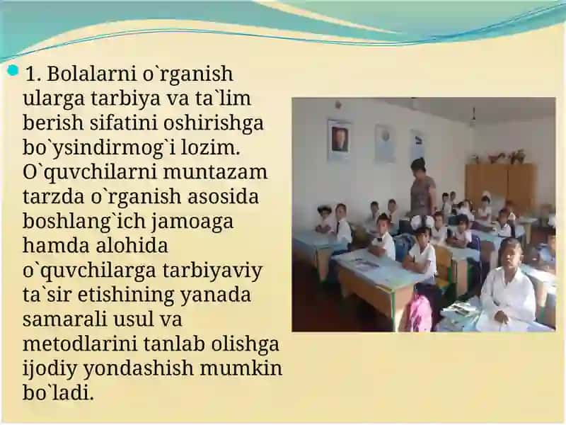 Tarbiyaviy ishlar jarayonida sinf rahbarining o’rni 4