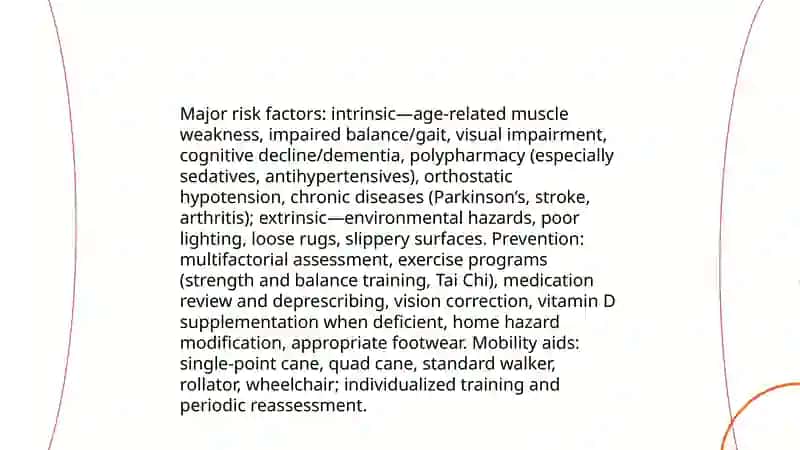 Investigate common geriatric health problems and aids 4