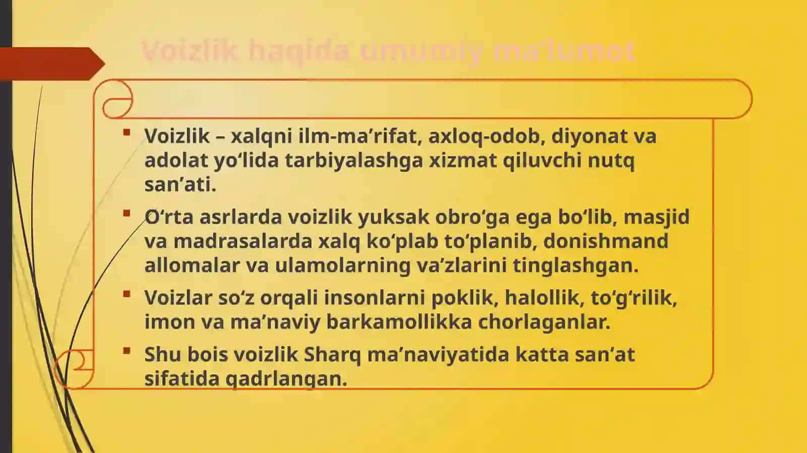 Husayn Voiz Koshifiy axloq va odob targʻibotchisi 4