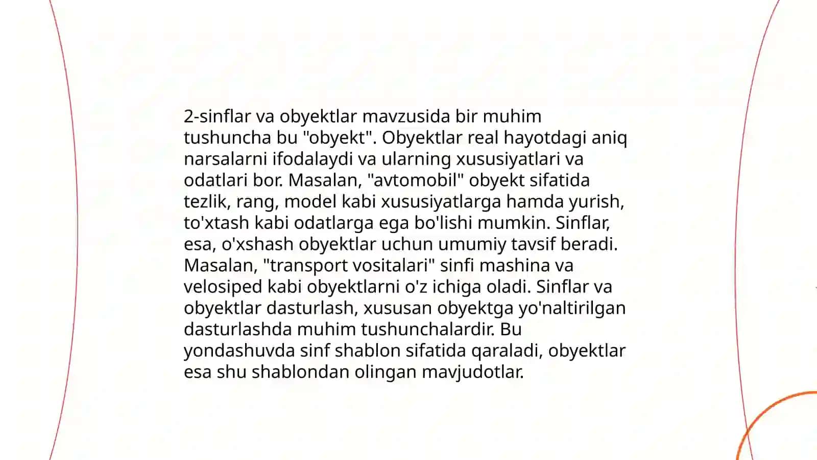 Obyektga yo‘naltirilgan dasturni loyihalash tamoyillari 4