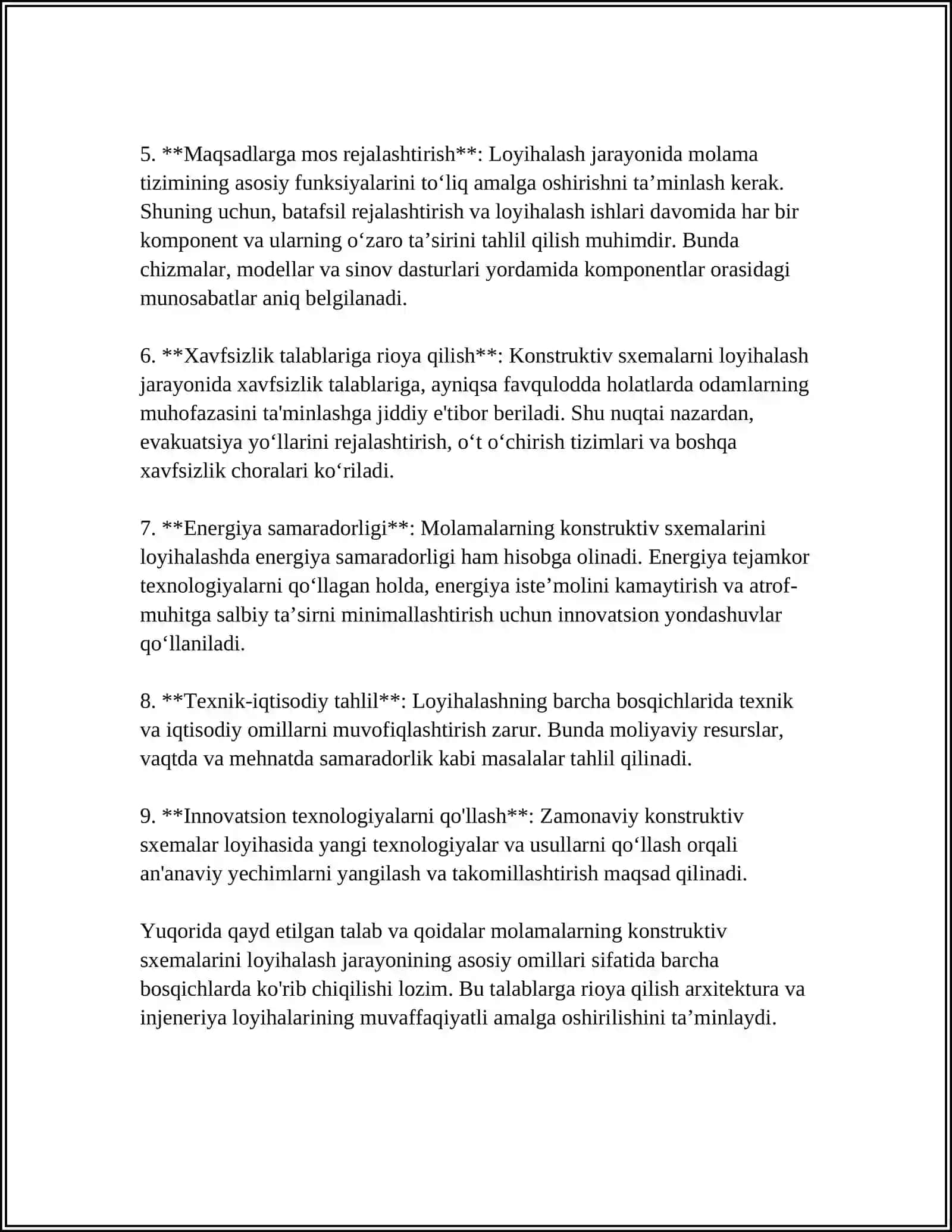 MOLAMALARNI KONSTRUKTIV SXEMALARINI QURISH 4