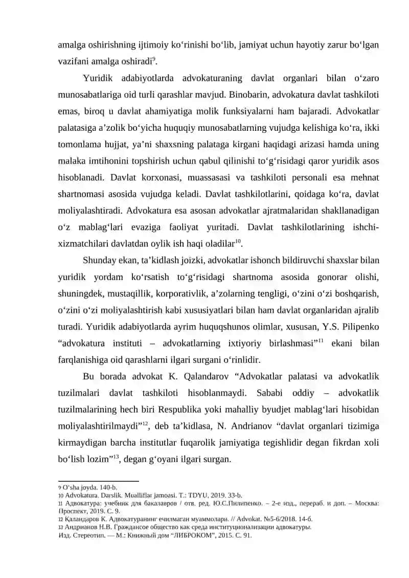 Advokatura Instituti va uning vazifalar 4