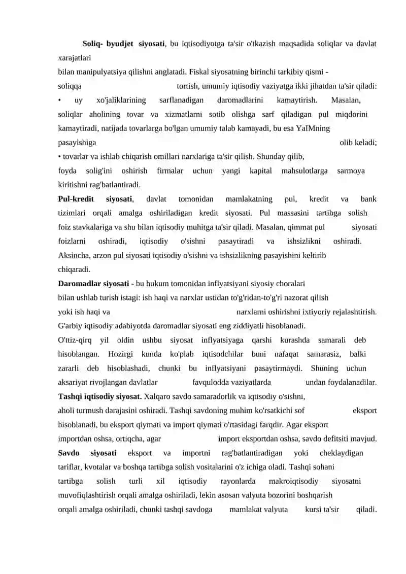 Makroiqtisodiyot fanining predmeti va uslubi 4