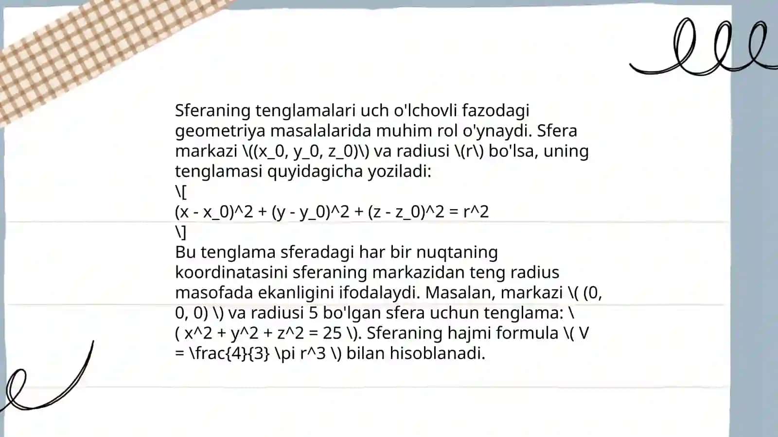 Ikkinchi tartibli sirtlar 4