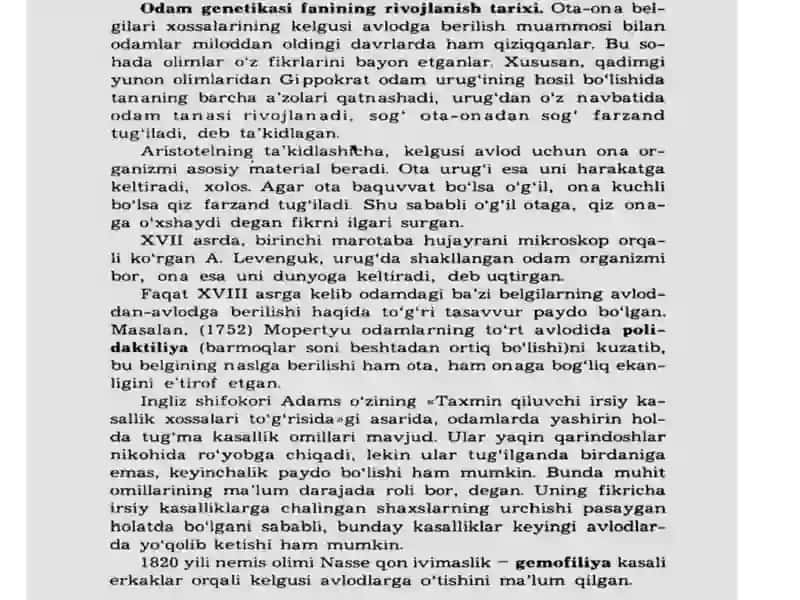 Odam genetikasi 4