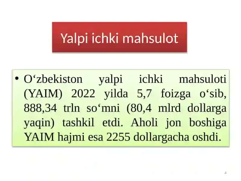 Milliy iqtisodiyotni tahlil qilish usullari 4