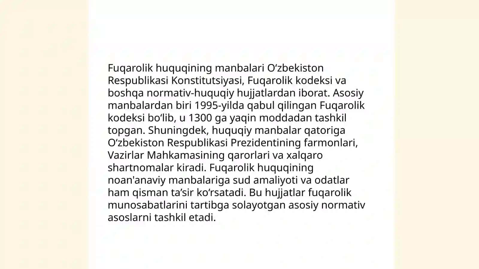 Fuqarolik huquqining tizimi va uning fan sifatida rivojlanishi 4