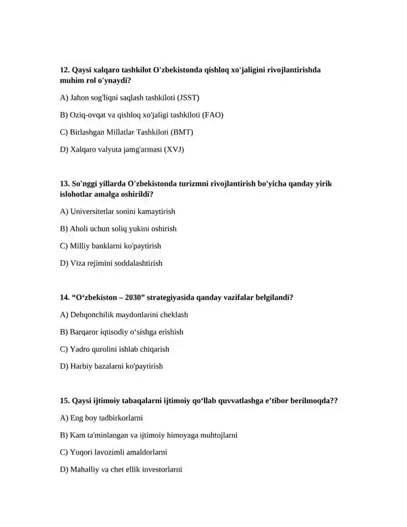 Oʻzbekiston respublikasida amalga oshirilgan islohotlar 4