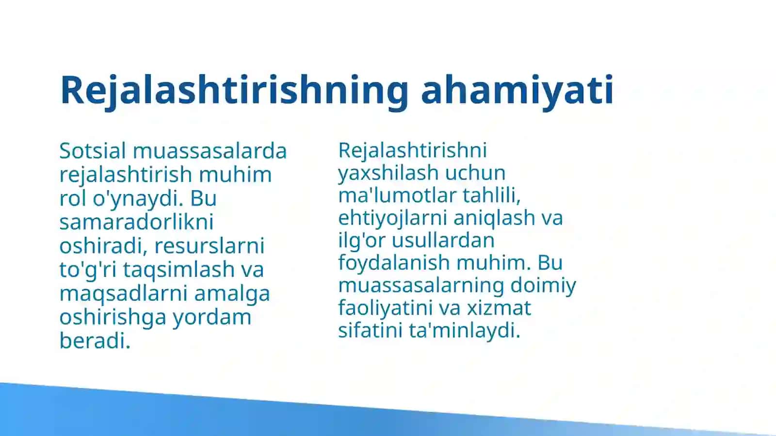 Sotsial muassasalarda rejalashtirish 4