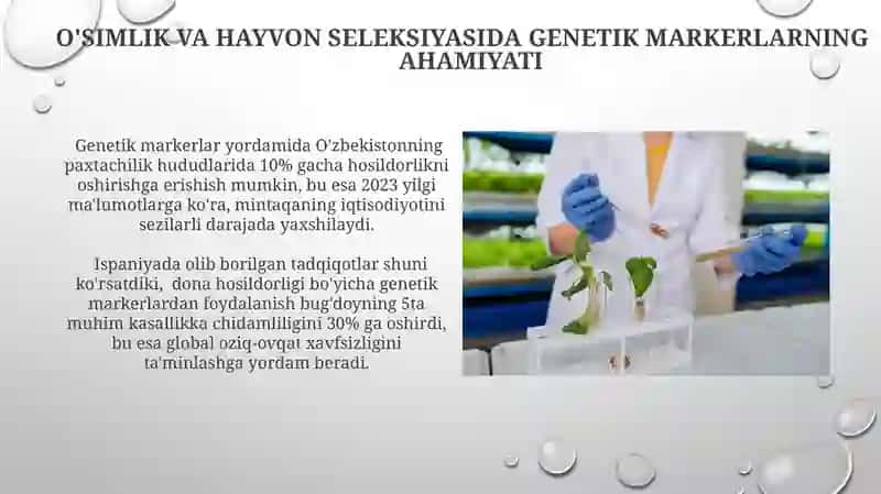 Genetik Markerlardan Foydalanishning Asoslari 4