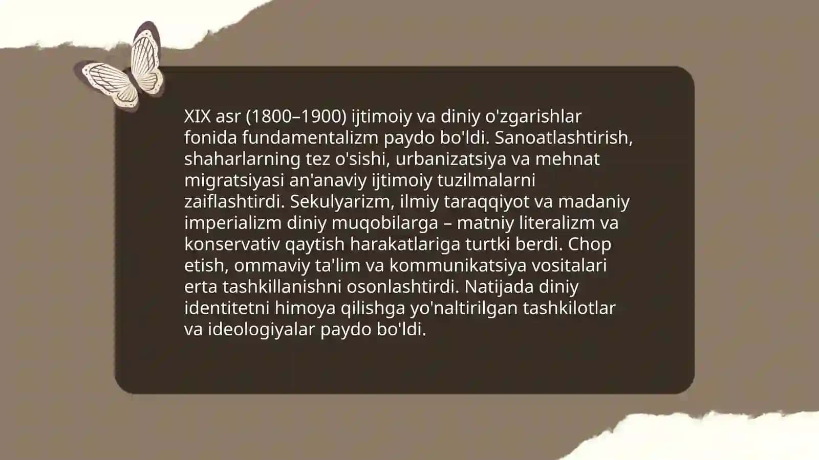 Diniy fundamentalizimning tarixi va rivojlanish bosqichlari 4