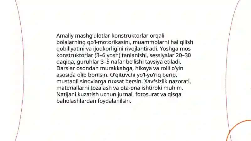Maktabgacha yoshdagi bolalarni robototexnikaga oʻrgatish yoʻllari 4