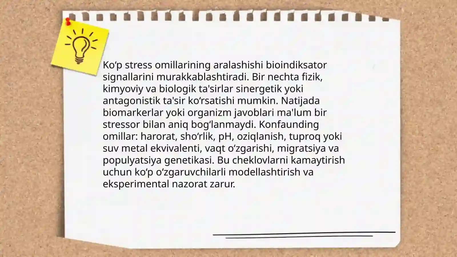 Bioindiksiya metodlarining cheklovlari 4