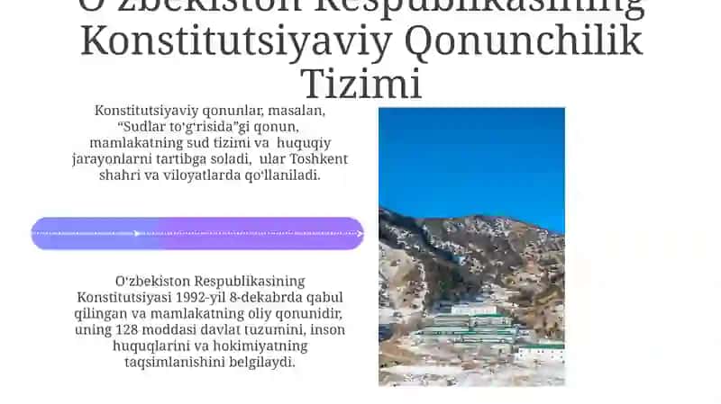 Oʻzbekiston Respuplikasi konstitutsiyaviy huquqning tizimi 4