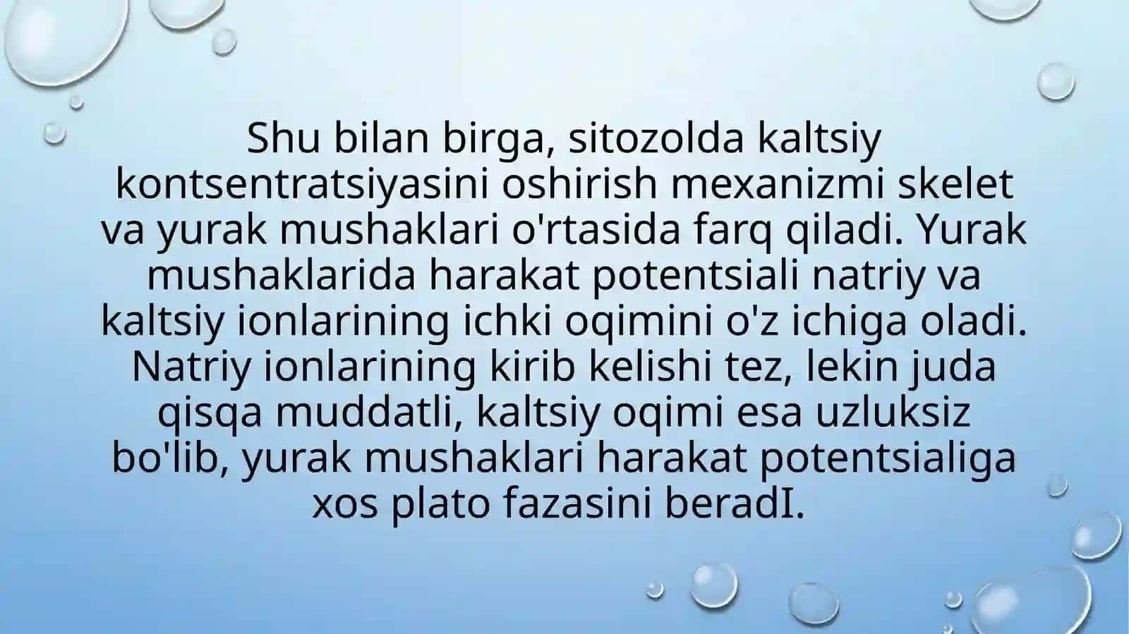 Yurak mushaklari fiziologik xossalari. Yurak muskullari qo’zg’alishi va qisqarish mexanizmi. 4