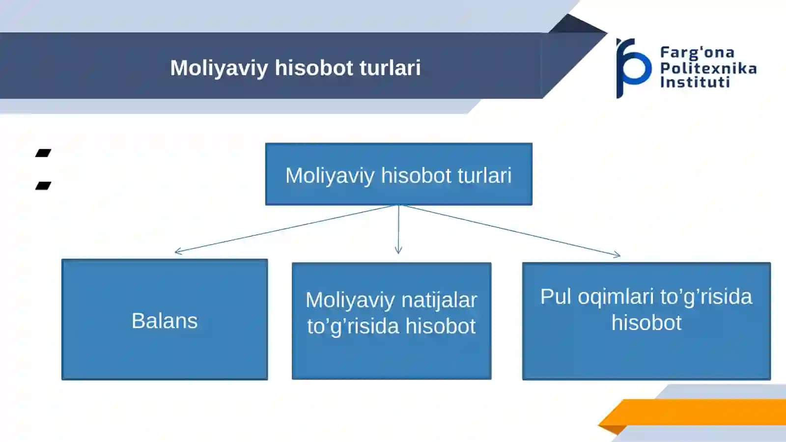 Moliyaviy hisobot funktsiyalari, ularning turlari va farqlanuvchi holatlar 4