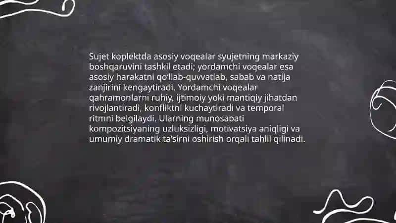 Sujet koplekt kompozitsiya badiiy asar tahlili 4