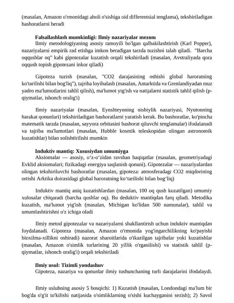 Aksioma, gipoteza, nazariya fan metodologiyasining asosiy tushunchalari 4