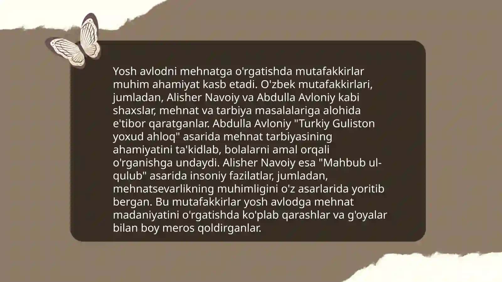 Mutafakkirlar merosida mehnat tarbiyasi 4