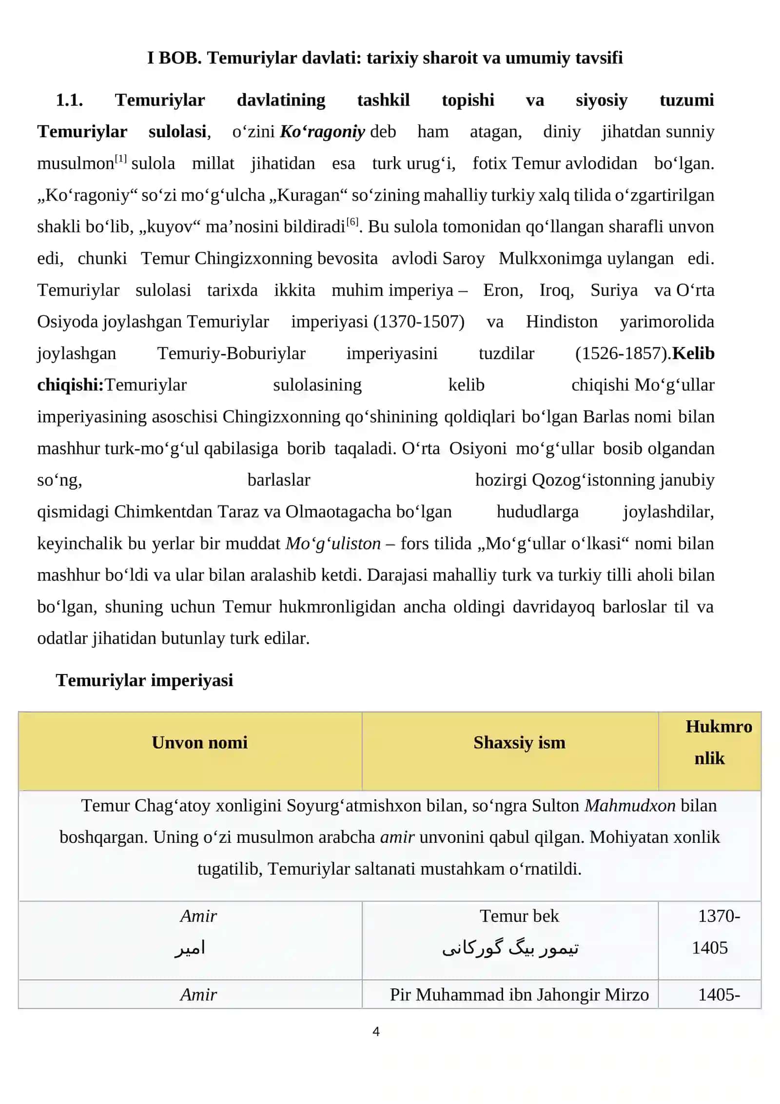 Temuriylar davlati davrida ilm-fan va madaniyatning rivojlanishi 4