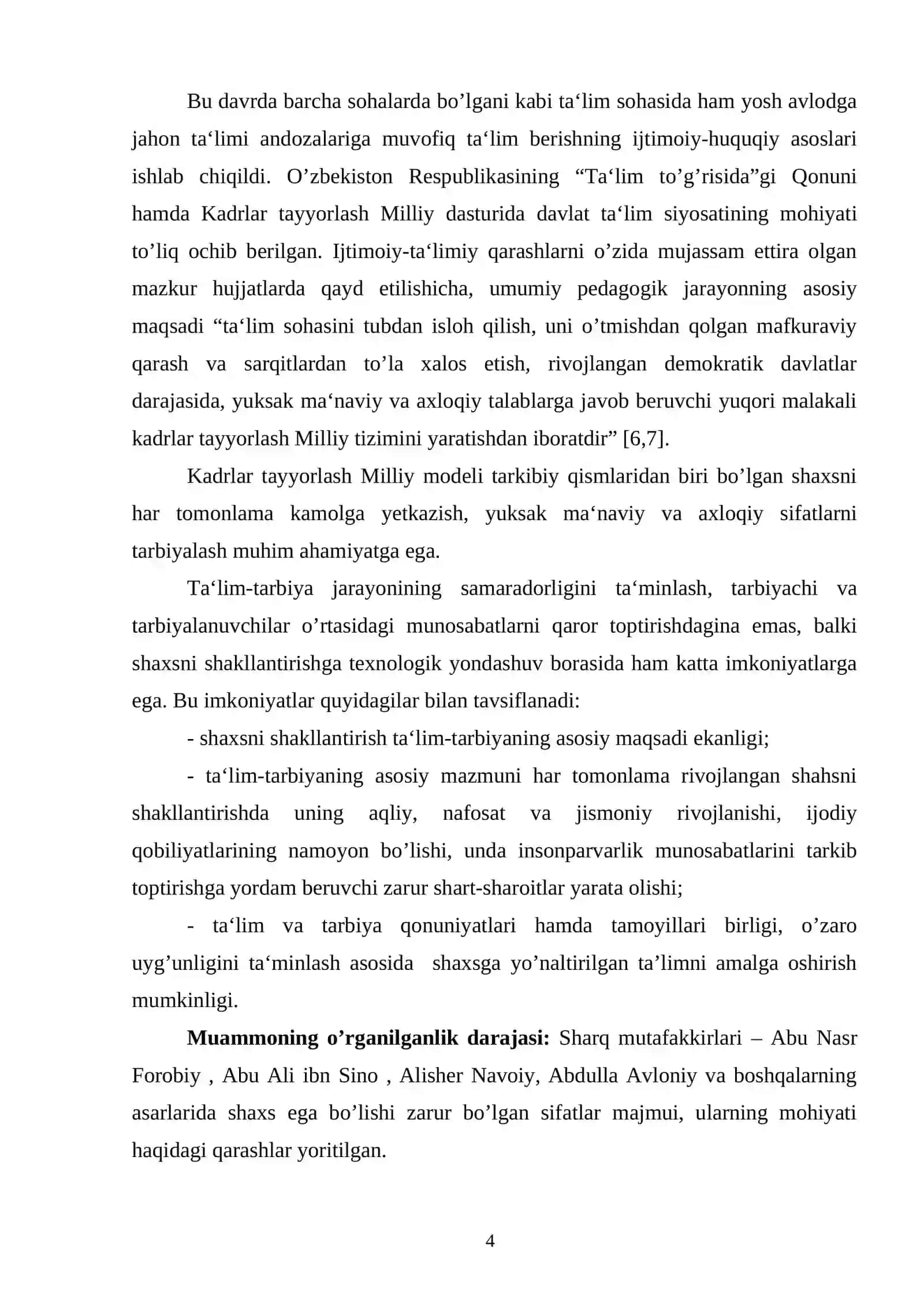 Maktabgacha yoshdagi bolalarni shaxsga yo’naltirilgan ta’lim asosida tarbiyalash texnologiyasi 4