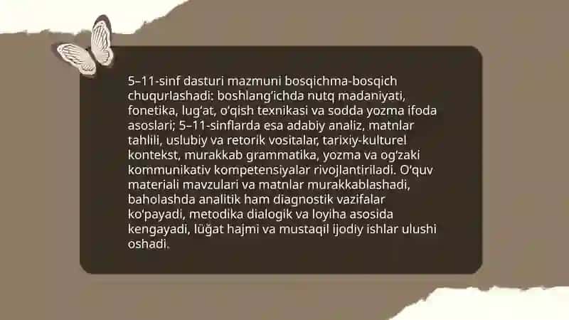 Boshlangʻich sinf ona tili va oʻqish savodxonligi dasturi 4