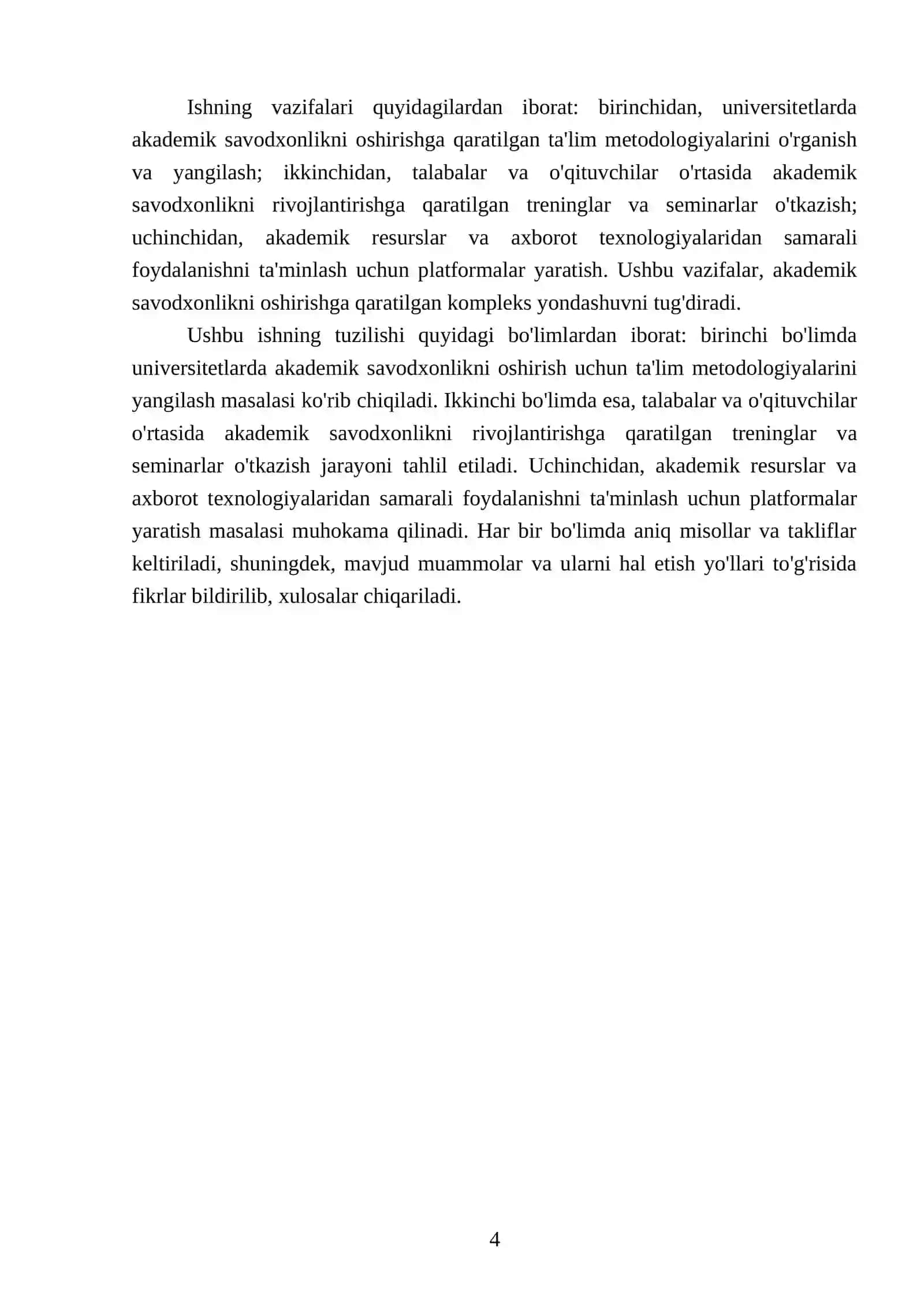 Universitetda akademik savodxonlikning rivojlantirishning amaliy jihatlari 2025-2026 o'quv yili 4